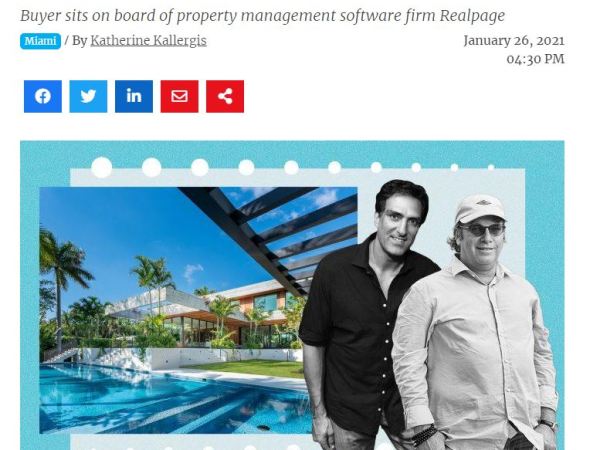 $18.5 Million Sale of Waterfront Home in Sunset Islands,&nbsp;FL